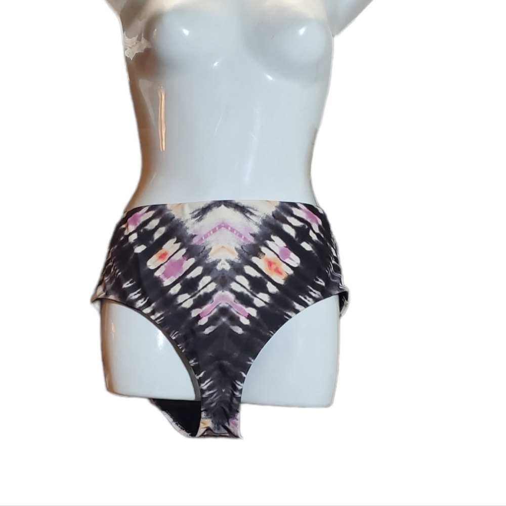 BAR III tie dye bikini smooth bottoms S